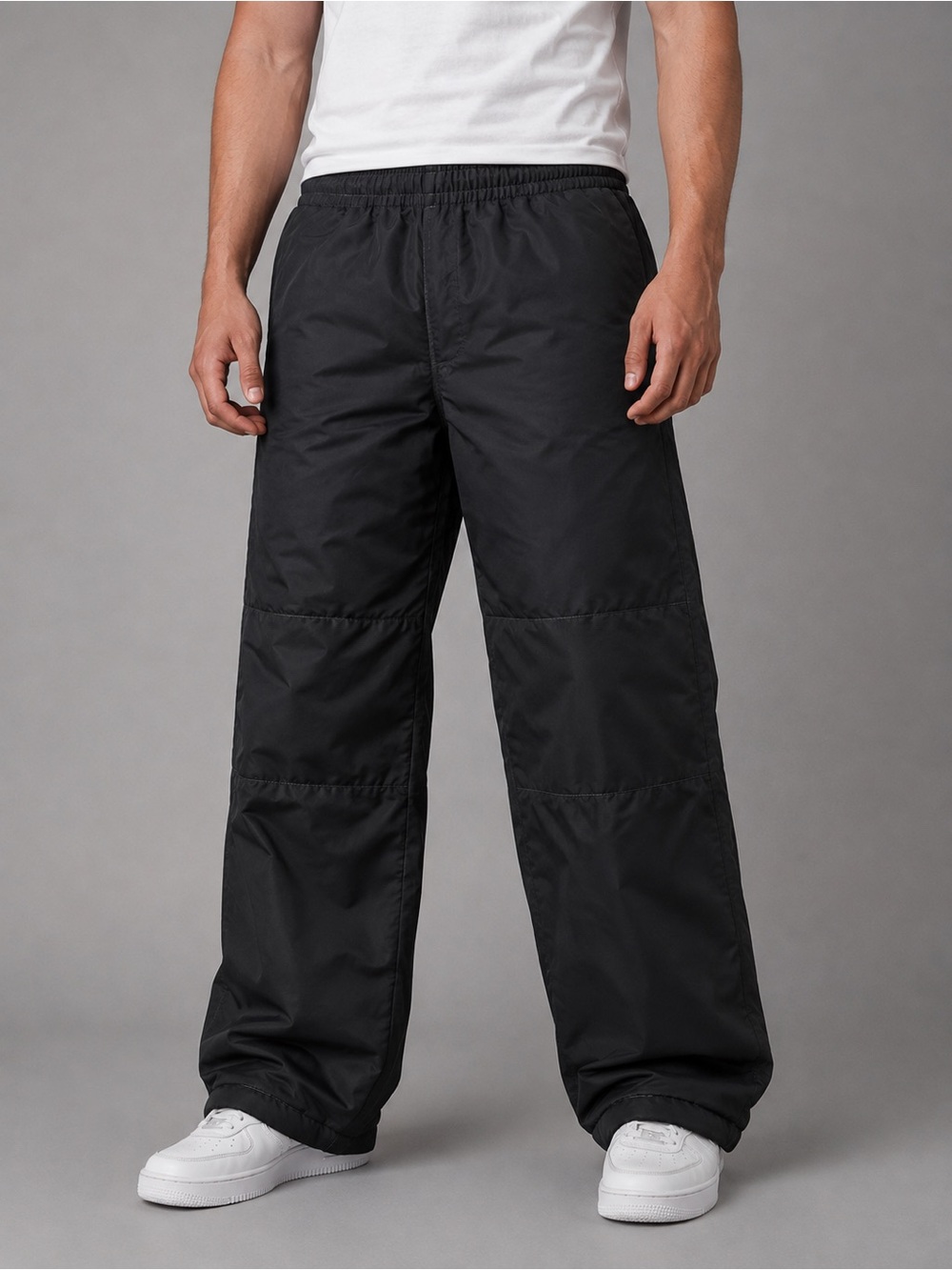 Drift Vintage Black Nylon Parachute Cargo Pants Men’s Medium Adjustable Hem